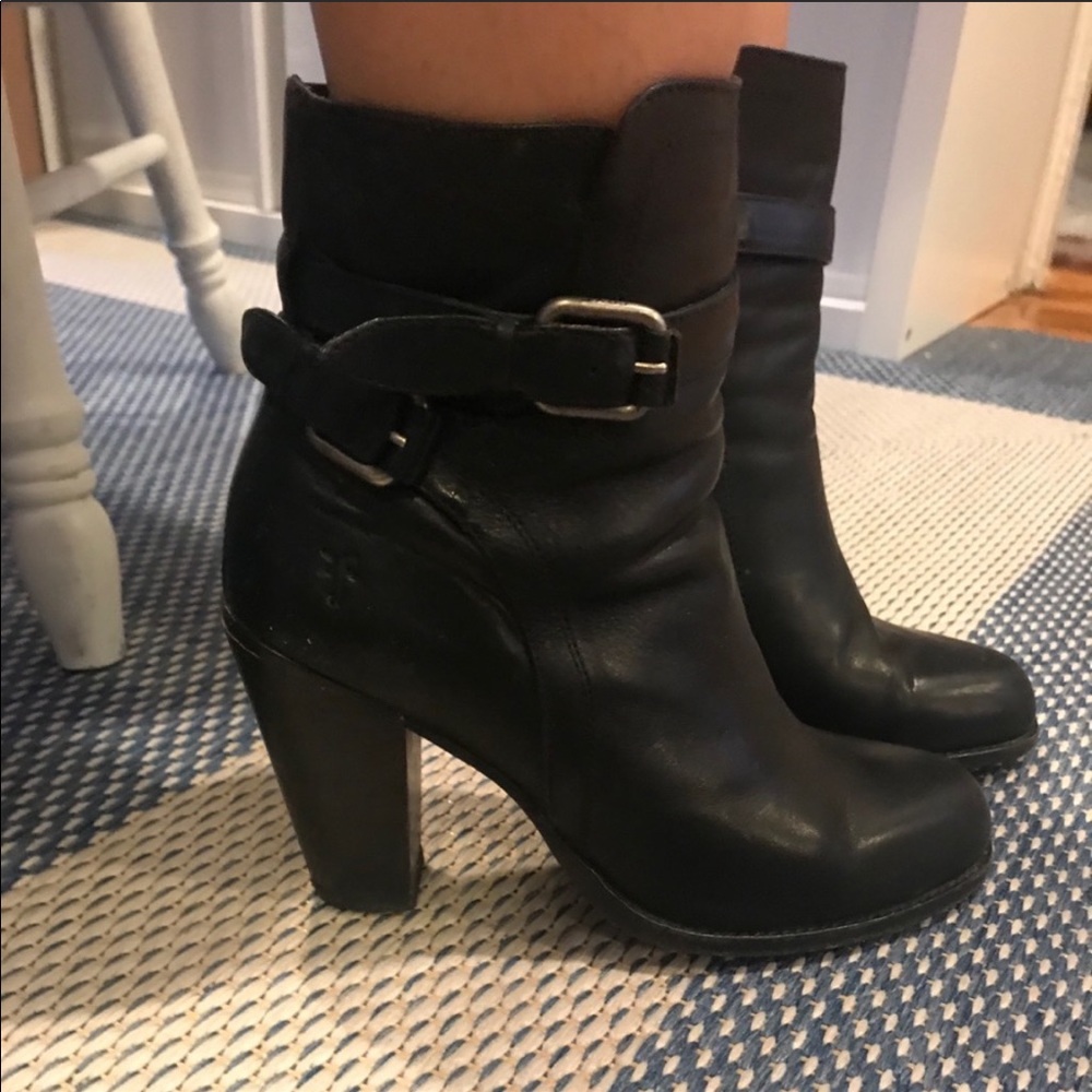 Frye black booties